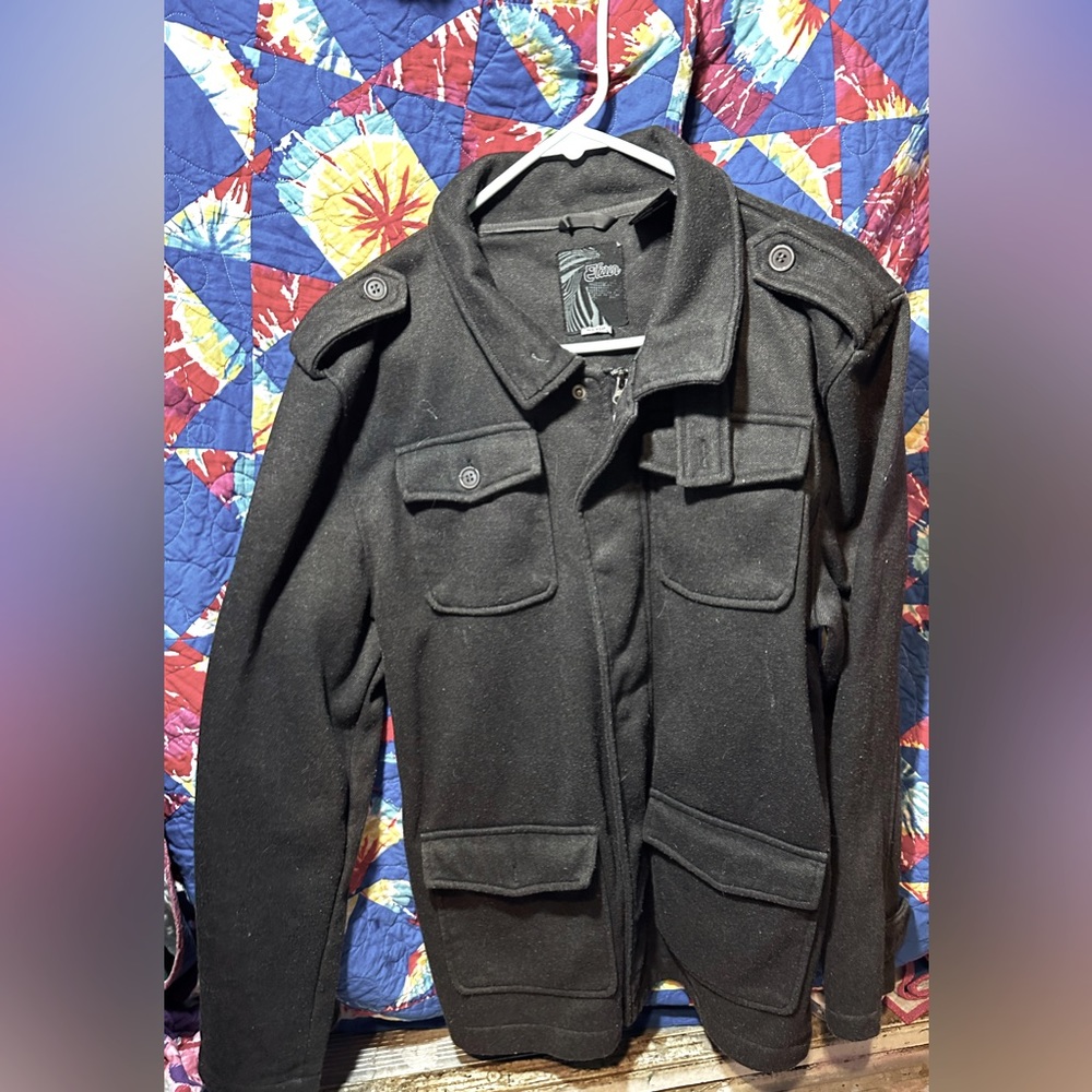 Men’s size medium polyester military style coat jacket